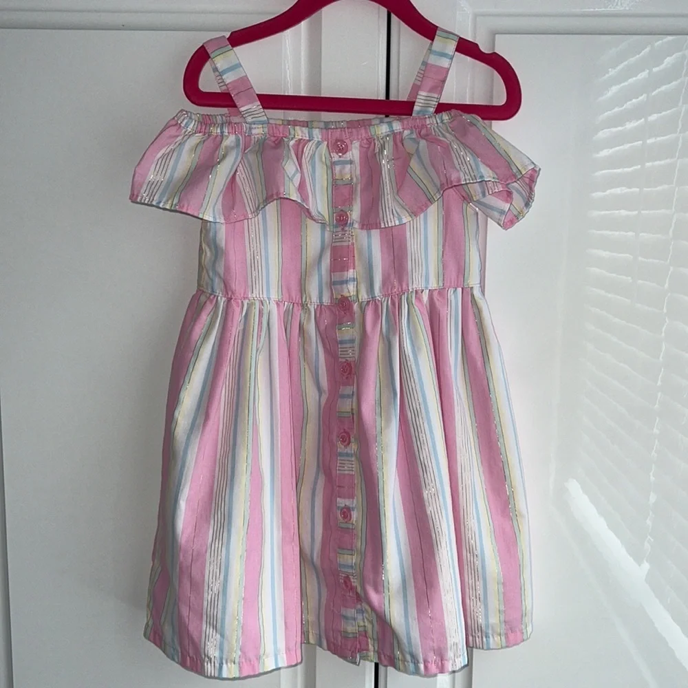 Penelope Mack off shoulder girls summer dress